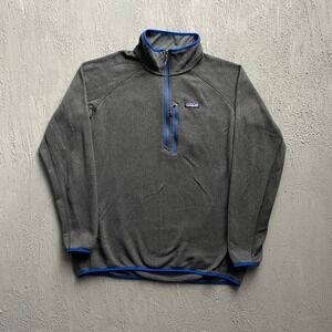 Patagonia 1/4 Zip Fleece Pullover Mens XXL Grey